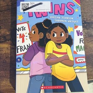 Scholastic Twins Book - Purple and Yellow Cover